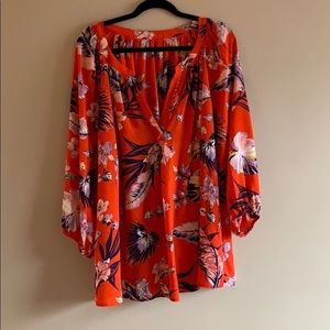 Floral Blouse Women’s 3X